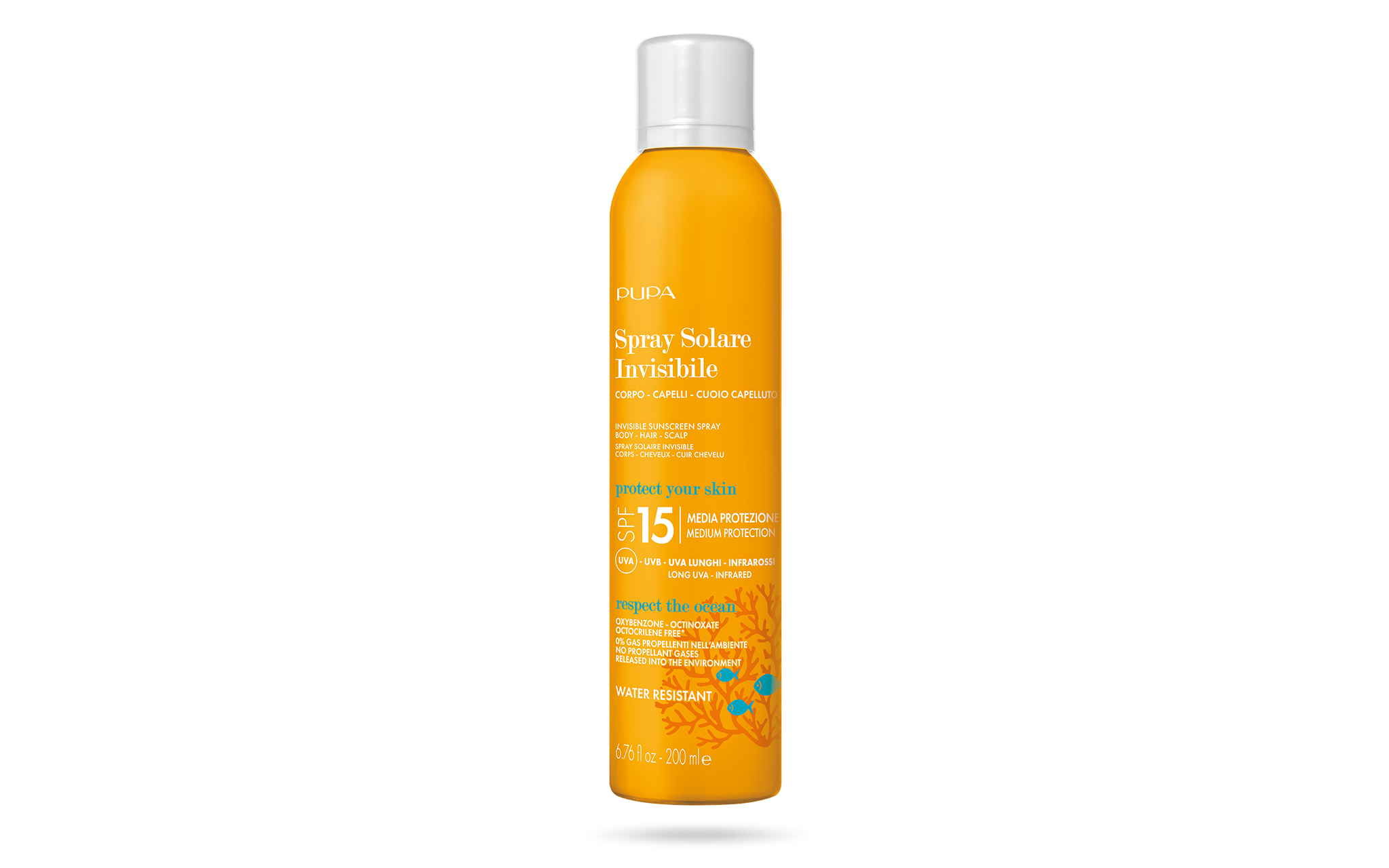 Invisible Sunscreen Spray SPF 15 (200 ml) - PUPA Milano